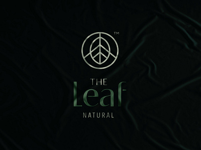 The Leaf Natural brand branding cosmetics design icon leaf logo mark natural