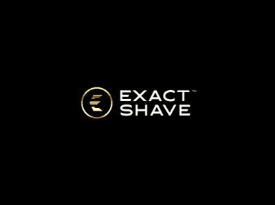 Exact Shave blade brand branding design exact grooming icon logo mark men razor shave