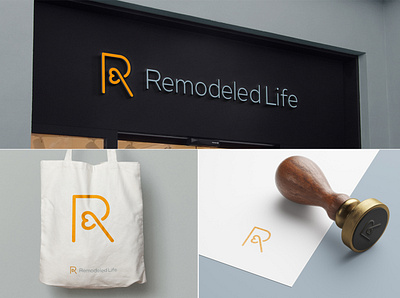 Remodeled Life brand branding doctor heart icon life logo mark r remodel therapy