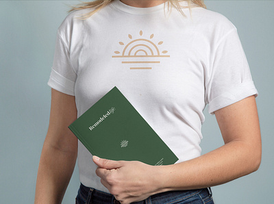 Remodeled Life brand branding design icon life logo mark remodel stationary sun tshirt water