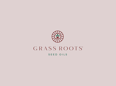 Grass Roots brand branding design graphic design grass icon illustration logo mark natural oil seed stationary