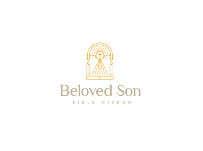 Beloved Son beloved bible book brand branding design god icon illustration jesus logo mark wisdom