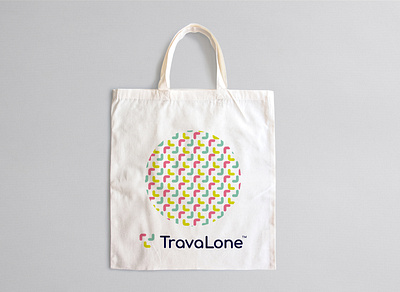 TravaLone alone brand branding design icon logo mark stationary travel travelling