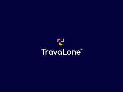 TravaLone alone brand branding design icon logo lone mark planet world