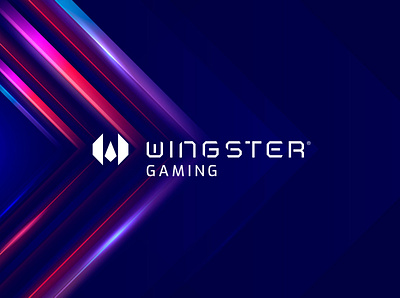 WINGSTER brand branding design ecom game gaming gaming app icon logo mark tech technical techno wing