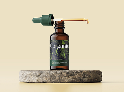 Corganic bottle brand branding core design icon illustration lable logo mark organic packaging stationary