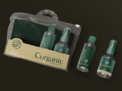 Corganic brand branding c core design icon logo mark natural organic organic food packaging stationary