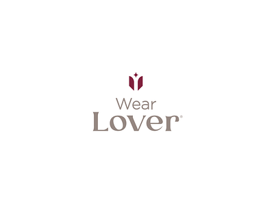 Wear Lover Logo brand branding design ecom icon illustration jewellery logo mark