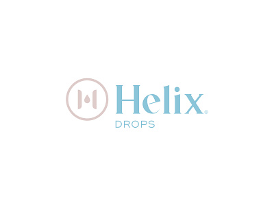 Helix Drops brand branding design drops eye health helix icon logo mark packaging vision