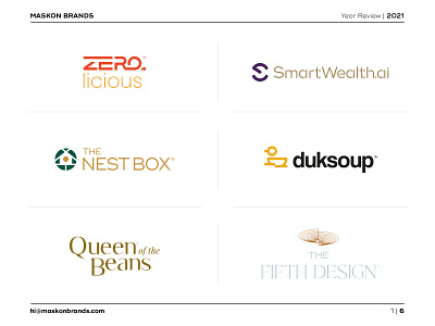 MASKON BRANDS | Year Review 2021 brand branding design icon illustration logo mark stationary vector