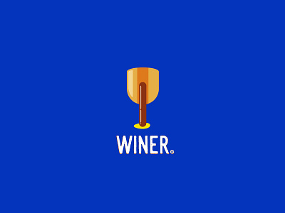 Winer (Wiener) fun german wiener hotdog logo wine