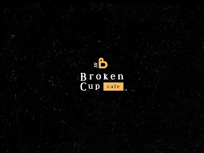 Broken Cup Cafe - 2 b branding broken cafe coffee cup food logo minimal restaurant