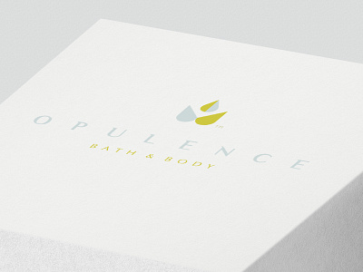 Opulence bath body branding life logo