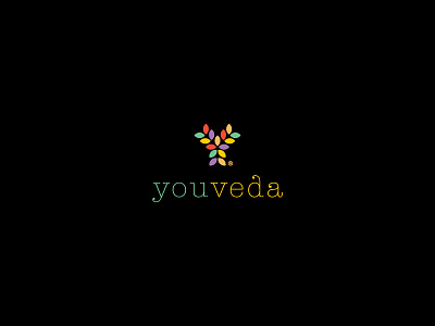 Youveda - Black B.G ayurveda branding life logo vedic you youth