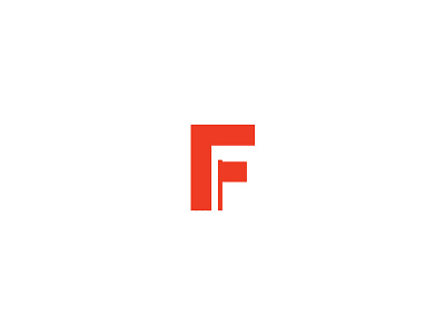 F + Flag app branding f flag icon logo