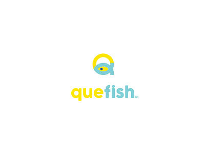 Quefish fish fresh logo q simple sun