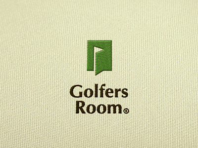 Golfers Room - Embroidery club door fun golf golfers logo room
