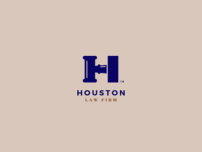 Houston Law Firm brand branding firm h hammer law logo