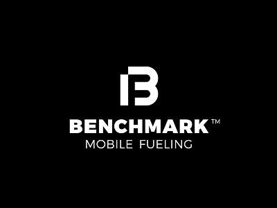 Benchmark Mobile Fueling - B+M+F b benchmark branding f fule logo m mark mobile