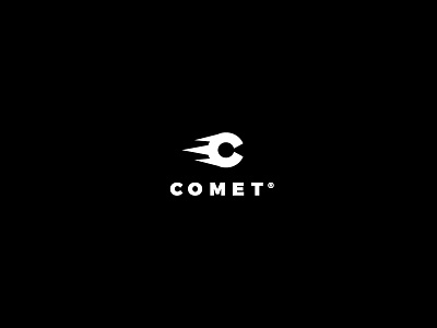 Comet branding c comet icon logo mark