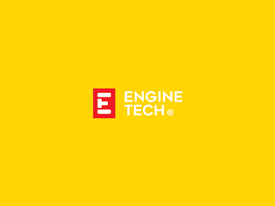 EngineTech branding e engine logo t tech technology