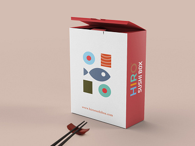 Hiro Sushi Box - Pack box food h japan mark sushi