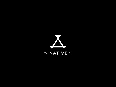 The Native Co. adventure logo mark native outdoors tent tourism