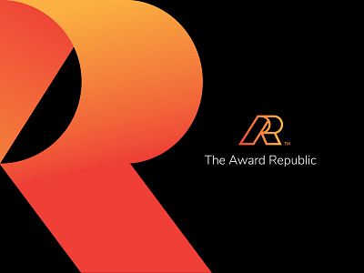 The Award Republic a award brand branding logo mark r republic