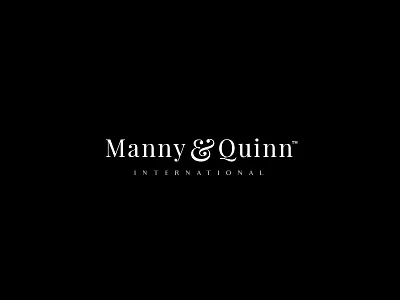 Manny & Quinn branding cloths fashion logo typeface