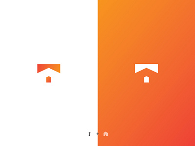 T+ Home branding finance house housing logo t