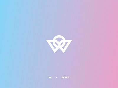 W + Owl brand branding icon logo mark owl w