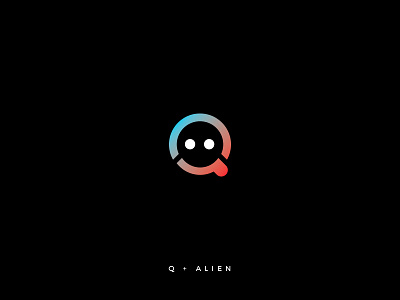 Qrius Mark alien brand branding icon logo q typeface