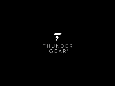 Thunder Gear branding gear lighting logo mark sports t thunder