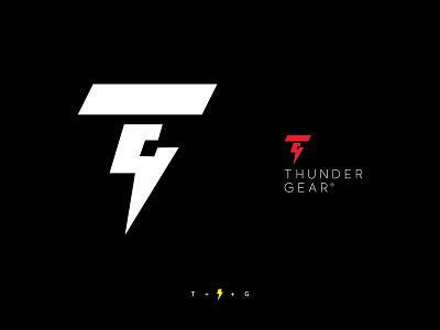 Thunder Gear branding gear lighting logo mark presentaion sports t thunder