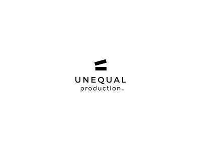 Unequal Production brand branding camera film logo mark media production unequal