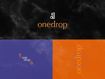 OneDrop Presentation app barnding d doctor drop logo mark one