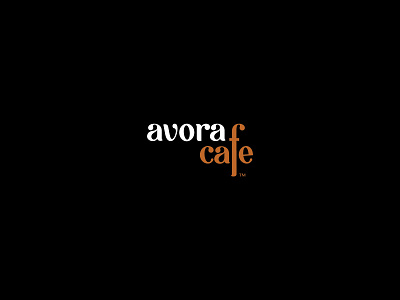 Avora Cafe avocado brand branding cafe design food logo mark typeface