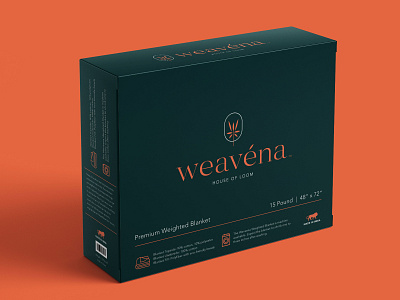 Weavena - Box blanket brand branding design good illustration logo mark packaging sleep stationary typography