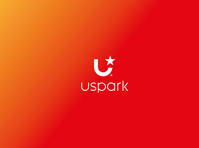 Uspark branding logo logo design mark spark star u