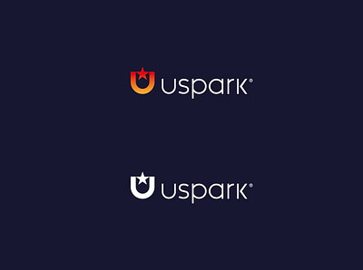 Uspark branding icon logo mark retail star u