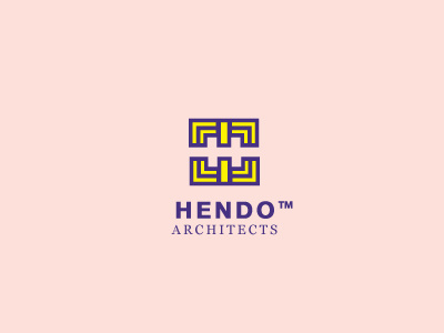 Hendo architect branding h logo maskon maze nitish plan
