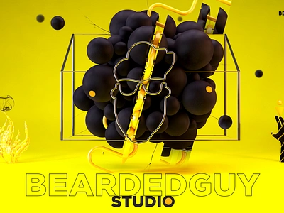 Beardedballs 3d art advertising balls bearded beardedguy brand branding c4d cinema4d design designer graphics logo mograph photoshop poster ui