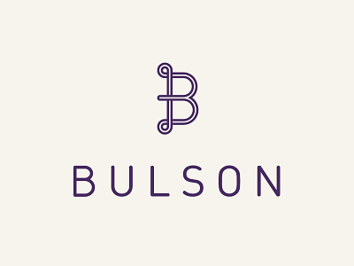 Bulson A architecture logo typography