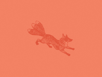 Fox fox icon illustration