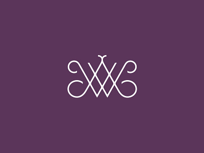 WA Monogram lettering logo monogram type