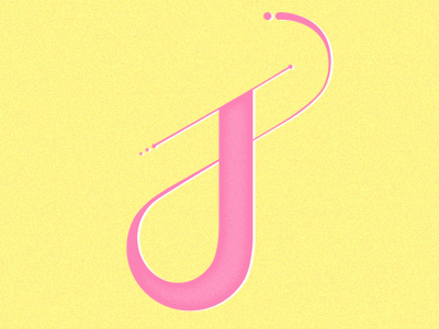 J design lettering typography