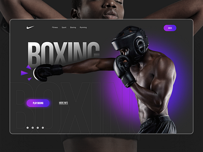 Nike Boxing concept boxing designer landing landingpage nike ui ux web webdesign webdesigner
