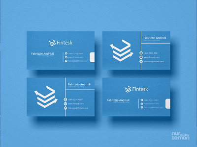 Fintesk | Modern Business Card Design branding business card card card design card designer design designer elegant graphic design illustration logo minimal minimalist modern print design professional