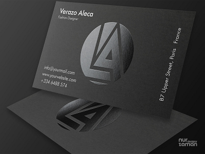 Spot UV Business Card black black card branding business card card card design design graphic design illustration logo print design spot spot uv