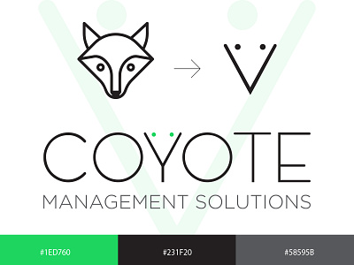 Coyote | Logo Design 3d brand brand identity branding corporate corporate logo design flat logo graphic design illustration logo logo design logo designer logotye management solution modern logo motion graphics professional logo ui vector